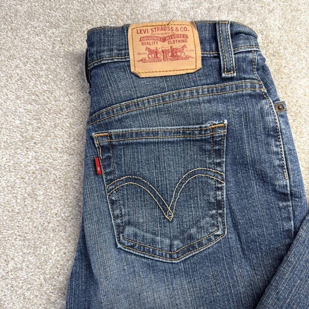 Levis 550 Relaxed Bootcut‎ Blue Jeans Womens 4M (FITS 28 X 28) Denim Stretch